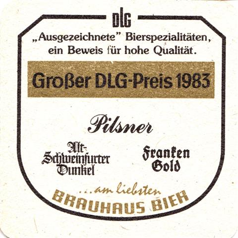 schweinfurt sw-by brauhaus quad 2b (180-dlg preis 1983-schwarzgold)